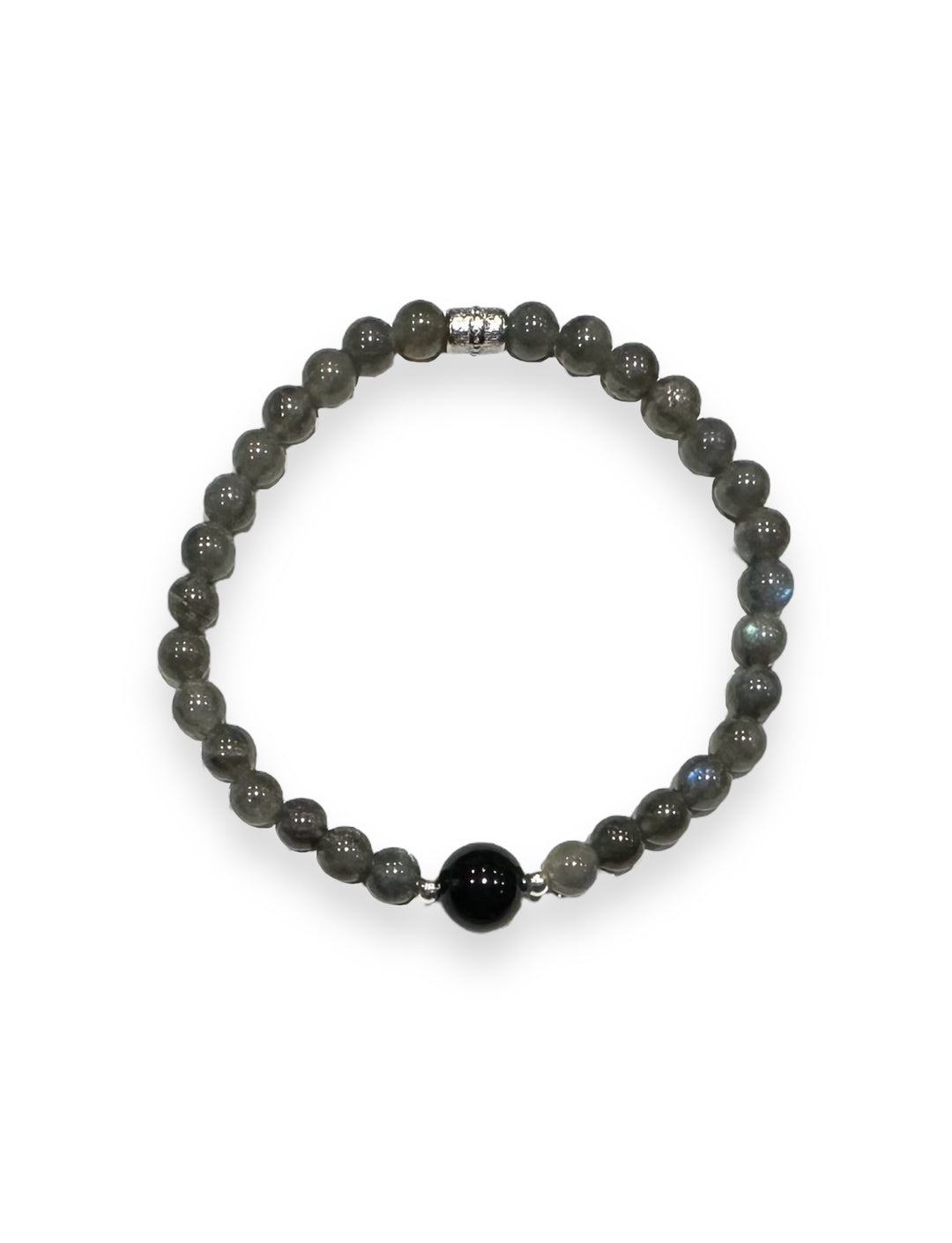 Big Onyx Little Labradorite Sins Wrath Bracelet