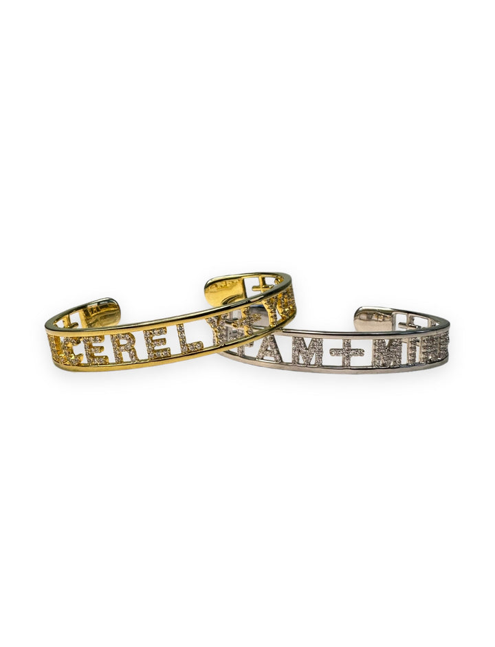 'Sin.cerely Yours' Pavè Cuff