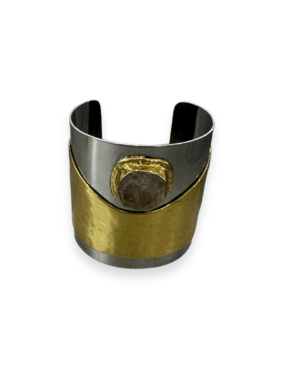 Hammered Solid Two Tone cuff