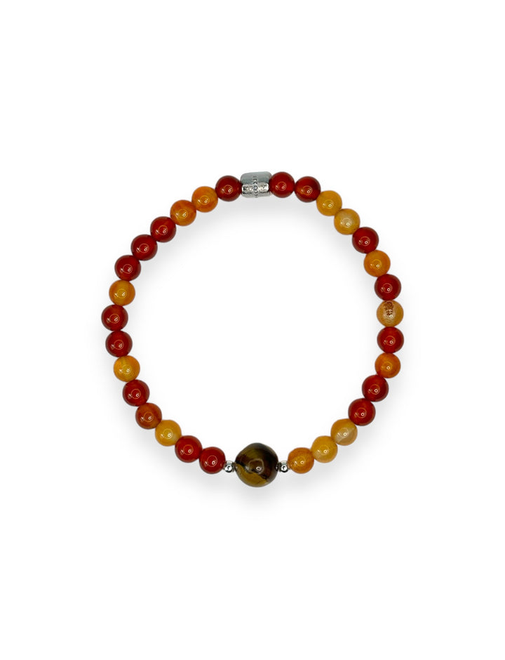 Big Tiger Eye Little Carnelian Sins Pride Bracelet