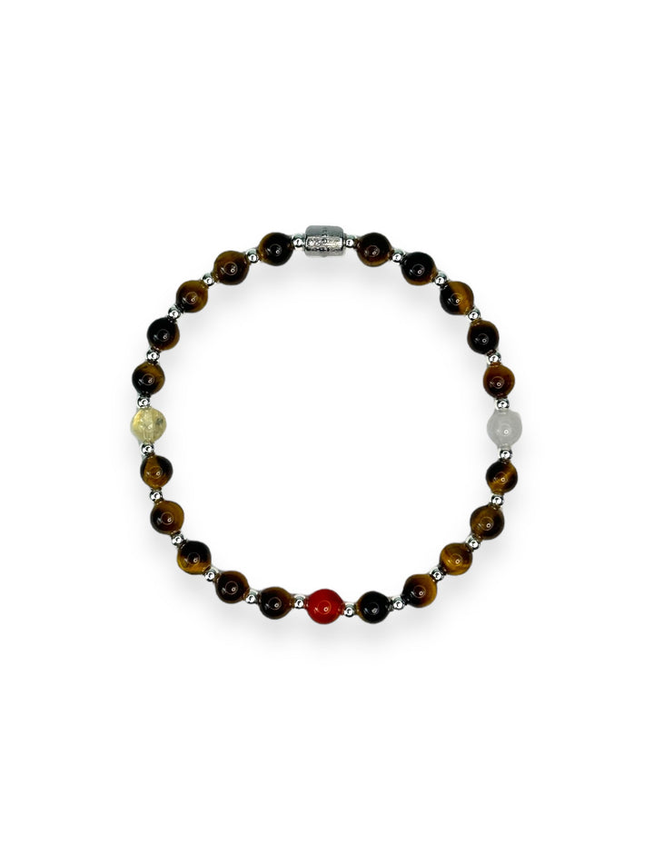 Elements Strut like a Peacock Tiger Eye Pride Bracelet