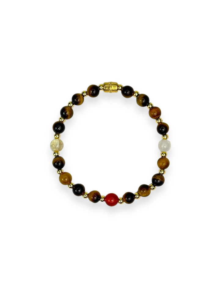 Strut like a Peacock Tiger Eye Bracelet