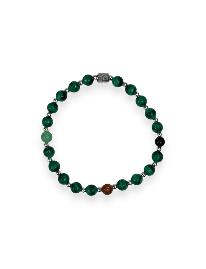 Elements Eye on the Prize Malachite Greed Bracelet