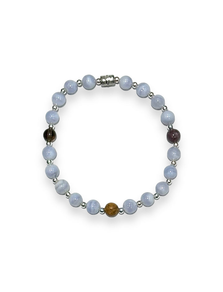 Indulgence Reigns Blue Lace Agate Bracelet